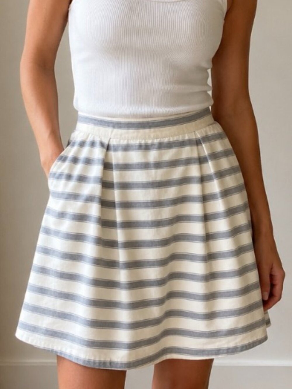 Matilda Jane Striped Skater Skirt Small
